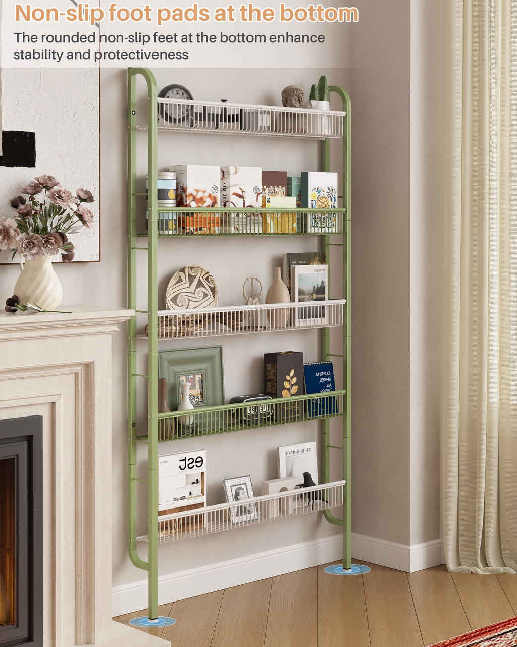 Narrow 5-Tier Bathroom Storage Rack K777487