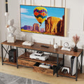 Fabric Drawers TV Stand for 65 70 75 Inches TV X86331